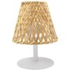 Cordless Table Lamp - LUMISKY - IBIZA - H26 Cm - Natural Bamboo - Warm White and White LED