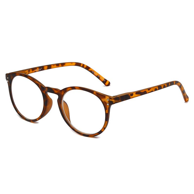 1904 Anti-Blue Reading Glasses Men And Women Retro Oval Frame Ultra-Light High Definition Reading Mirror In The Elderly