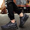 Men's Flame Printed Sneakers Flying Weave Sports Shoes Comfortable Running Shoes Outdoor Men Athletic Shoes