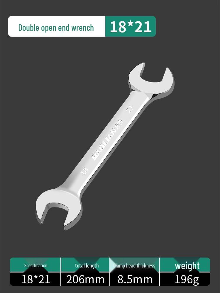 Набор двухсторонних рожковых ключей - Полированная поверхность, Маленький набор инструментов для дома, Помощник для гаек 8-10 мм