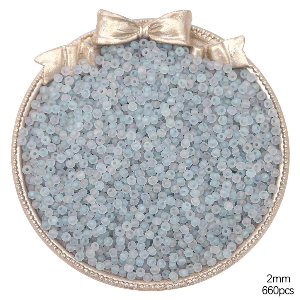 Высококачественные матовые стеклянные бусины-бисер разных цветов для изготовления украшений своими руками