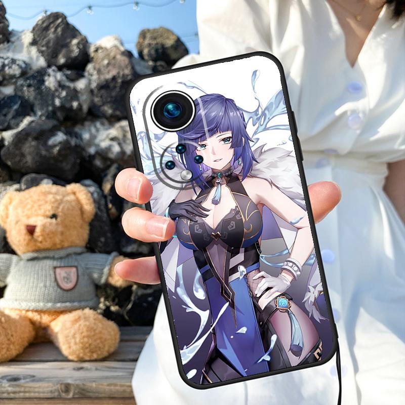 Genshin Impact Yelan Case For Honor X9b X8b X8 X9 X6a X7a X8a X9a Honor Magic 6 5 Pro 50 70 90 Lite Back Cover