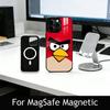 Funny Cartoon A-Angry B-Birds Phone Case For iPhone17,16,15,14,13,12,11 Plus,Pro Magnetic For Magsafe Wireless Charging