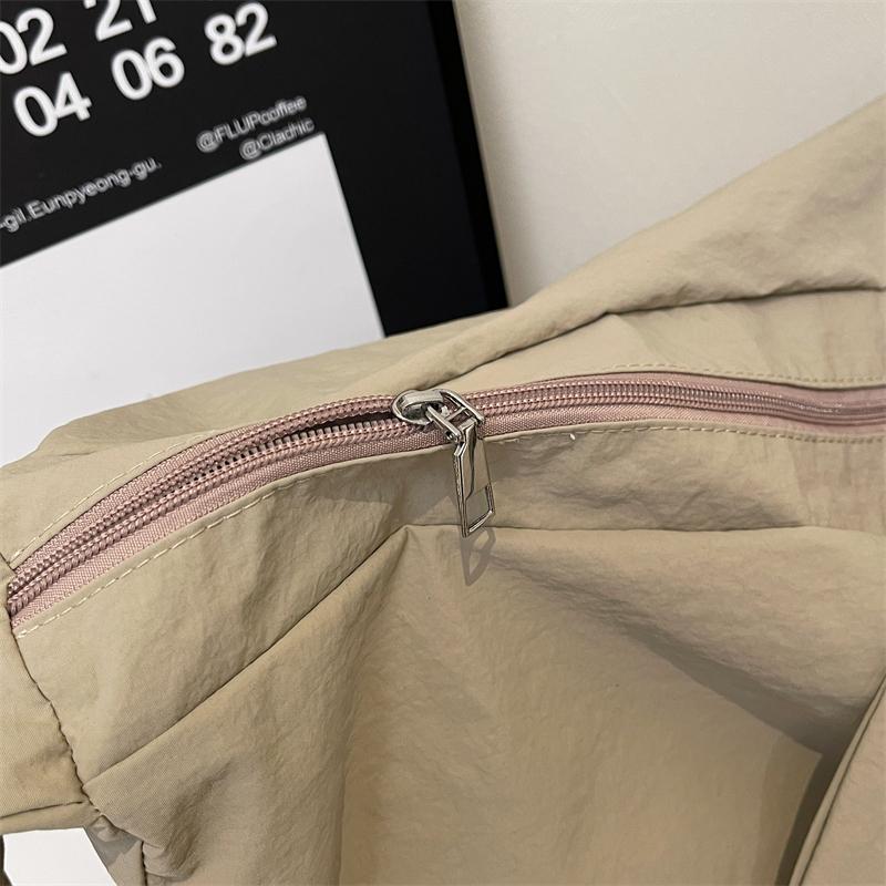 Холщовая сумка женская сумка-пельмень однотонная сумка через плечо большая вместимость сумка через плечо