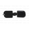 Black Deluxe Footpegs Rider For "Royal Enfield Shotgun & Classic 650"