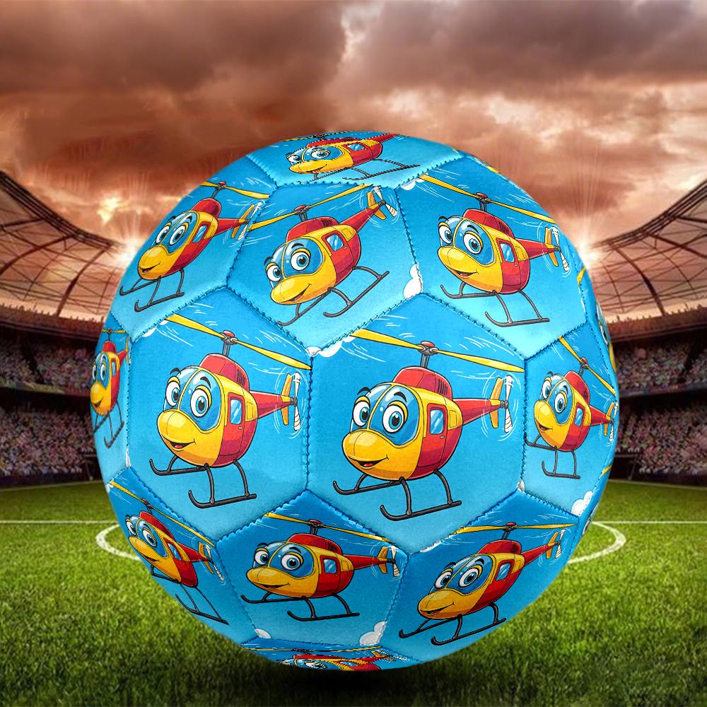 Cute airplane Theme Size 5 Soccer Ball, Suitable for Both Indoor and Outdoor Matches, a Gift Suitable for Everyone.