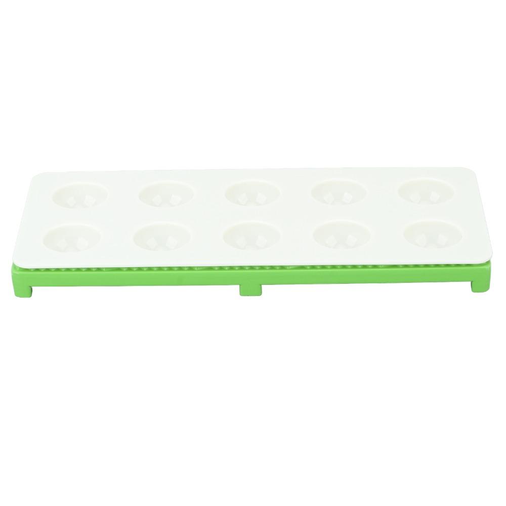 10 Holes Ravioli Maker Press Green Silver Ravioli Cutter Durable Ravioli Mold Homemade Meals