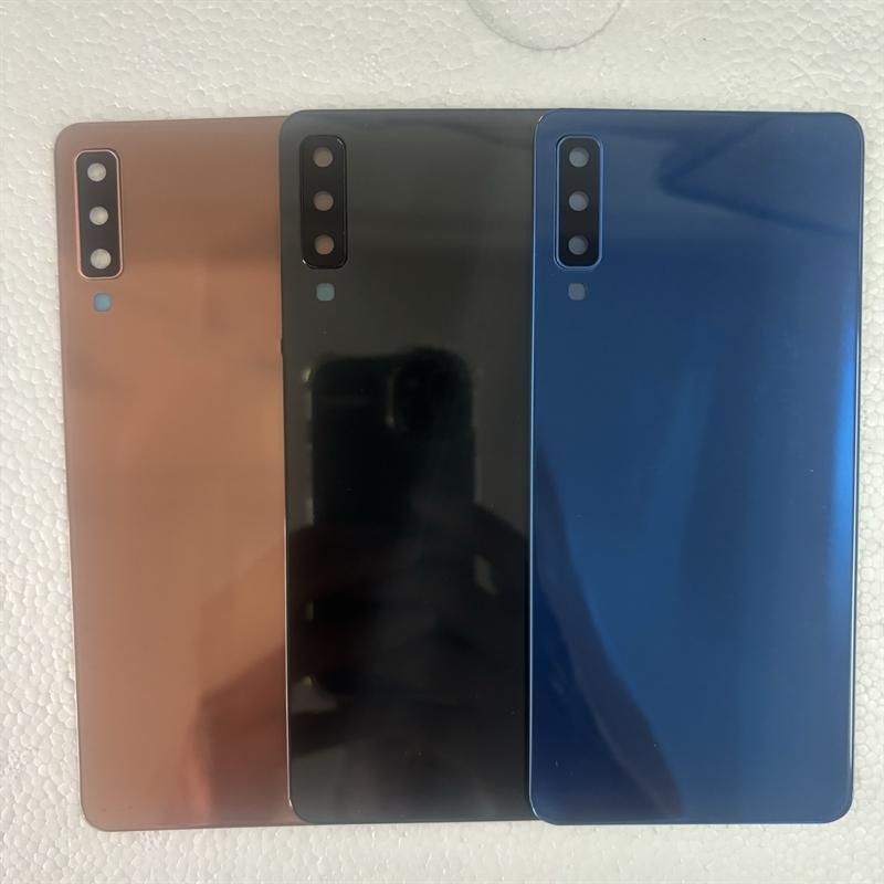 For Samsung Galaxy A750 A7 2018 SM-A750F Middle Frame Bezel Phone Housing +Battery Back Cover Rear Door Replace