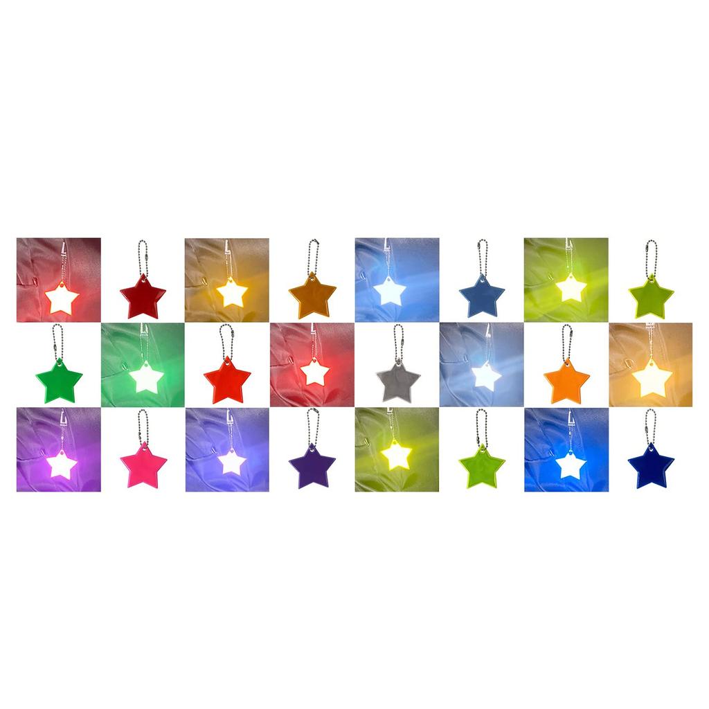 Светоотражающая полоса со звездой, 13 шт. Светоотражающая подвеска для школьной сумки, светоотражающая полоса