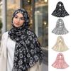 Breathable Floral Printed Scarf Soft Muslim Scarf Fashion Hijab Shawl  Muslim Women