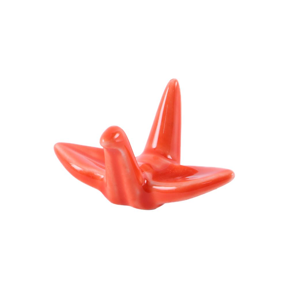 Paper crane Cute Kitchen Tools Ceramic Rest Chopsticks Stand Tableware Chopsticks Holder Chopsticks Spoon Rack