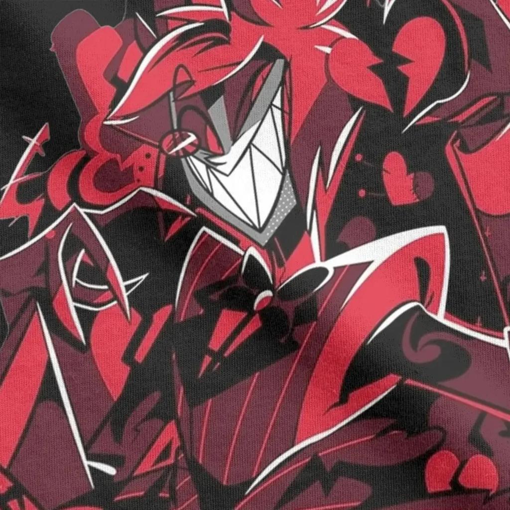 Футболка с круглым вырезом и коротким рукавом, одежда, подарок на день рождения, отели Alastor T, мужская, чистый хлопок, потрясающая футболка