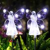 1 шт. Солнечный светильник Angel Garden Light Outdoor Водонепроницаемый светильник для газона Светодиодный светильник для украшения сада и виллы, ландшафтный светильник