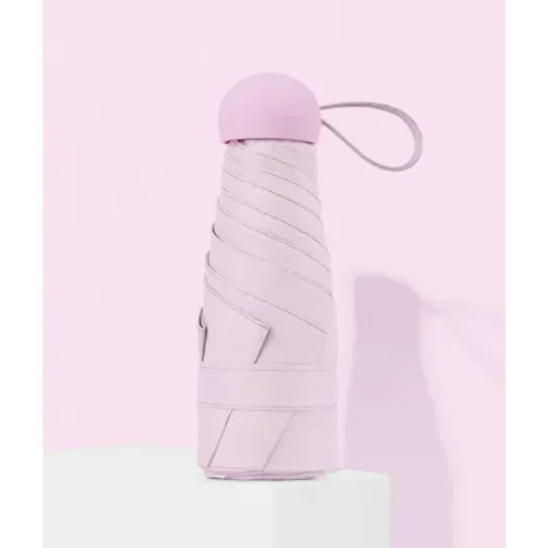 Зонт-капсула Sunny and Rainy Dualuse, защита от дождя и солнца, портативный мини-зонт для путешествий, Paraguas