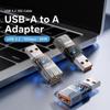 High Speed USB Extension Adapter Transparent Converter Connector  Car Accessories
