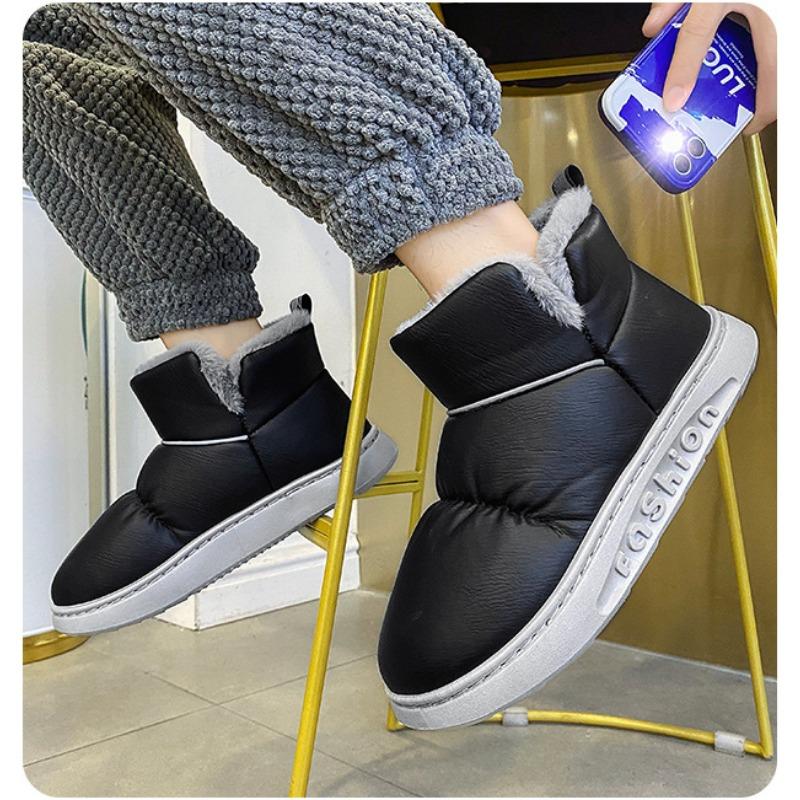 Новые водонепроницаемые женские зимние ботинки, зимние нескользящие утолщенные плюшевые ботильоны, женские теплые ботинки с мягкой подошвой и хлопковой подкладкой