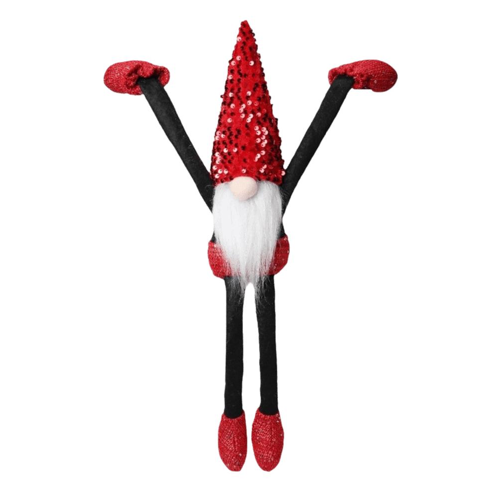NEW 50CM Long-handed Faceless Doll Hanging Cute Christmas Pendant Bead Design Fireplace Ornaments Christmas Decor