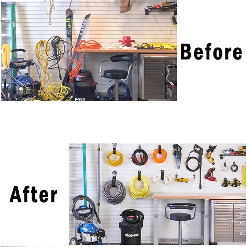 1PC Extension Cord Wrap Straps Holder Heavy-Duty Storage Straps Cord Wrap Keeper for Garage Hooks and Hangers and Shop Organizer