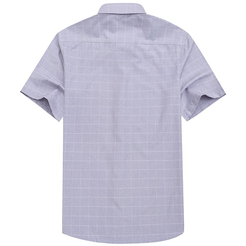 Мужская клетчатая рубашка с коротким рукавом для лета  Business Casual Дышащая