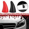NEW High-end 1 Pair 3D Devil Horn Car Roof Decoration Creative Bumper Stereo Stickers Horn Helmet Sticker Hood Car Decorati L1M3