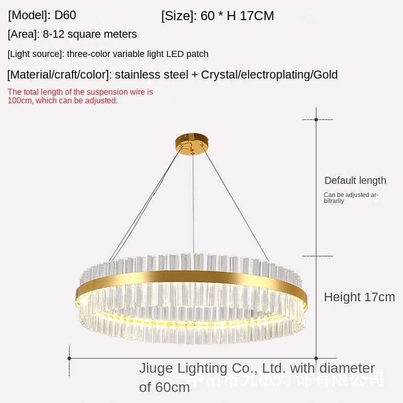 Современное освещение LED Crystal Lamp спальня гостиная потолочный подвесной светильник отель хрустальная люстра квартира золотые огни