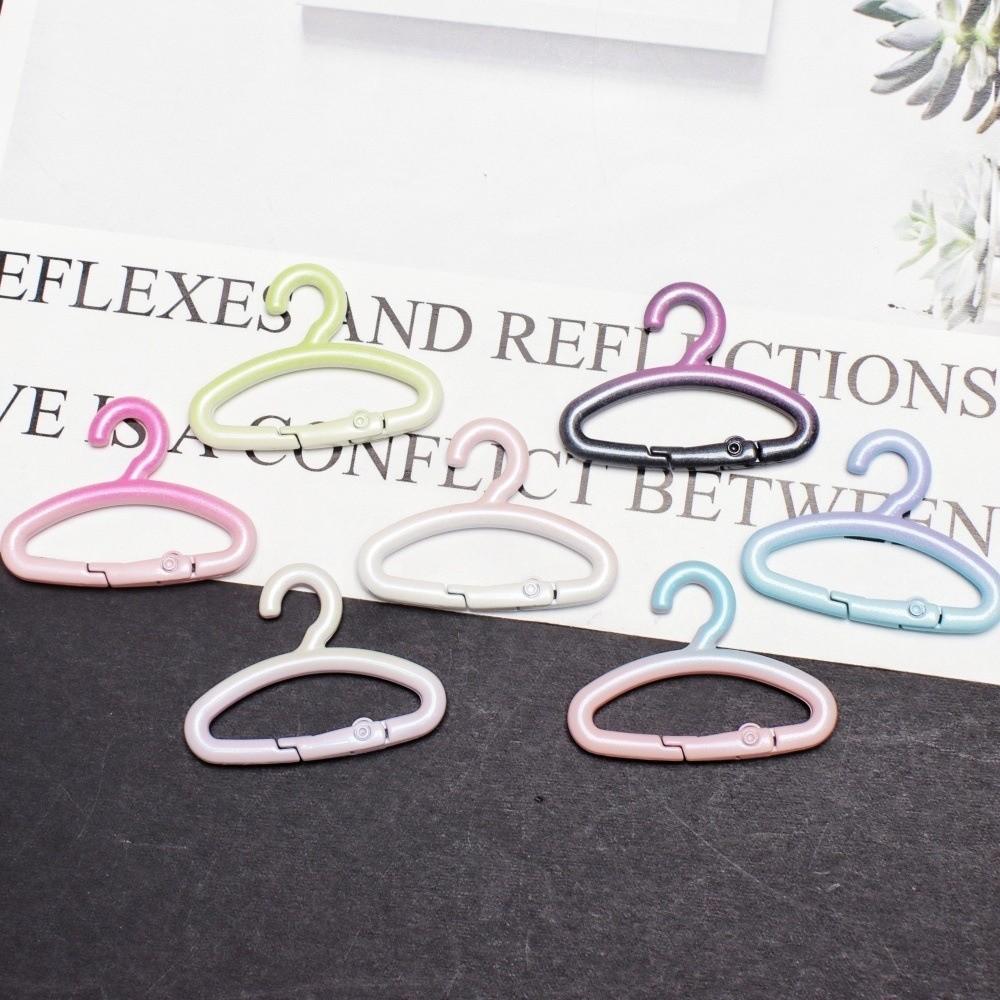 5Pcs Gradient Keychain Clasp Alloy Connecting Clasp New Spring Ring Clasp Craft Materials