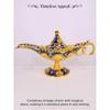 Vintage Aladdin Chirag Lamp-Luxurious Metal Jewelry Box,Decorative Showpiece,Home & Office-12 cm(Gold-Blue)
