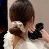 Sparkling Ponytail Holder Soft Textured Scrunchies for Stylish Women Girls Elegant Hair Accessories Hair Styling Tools