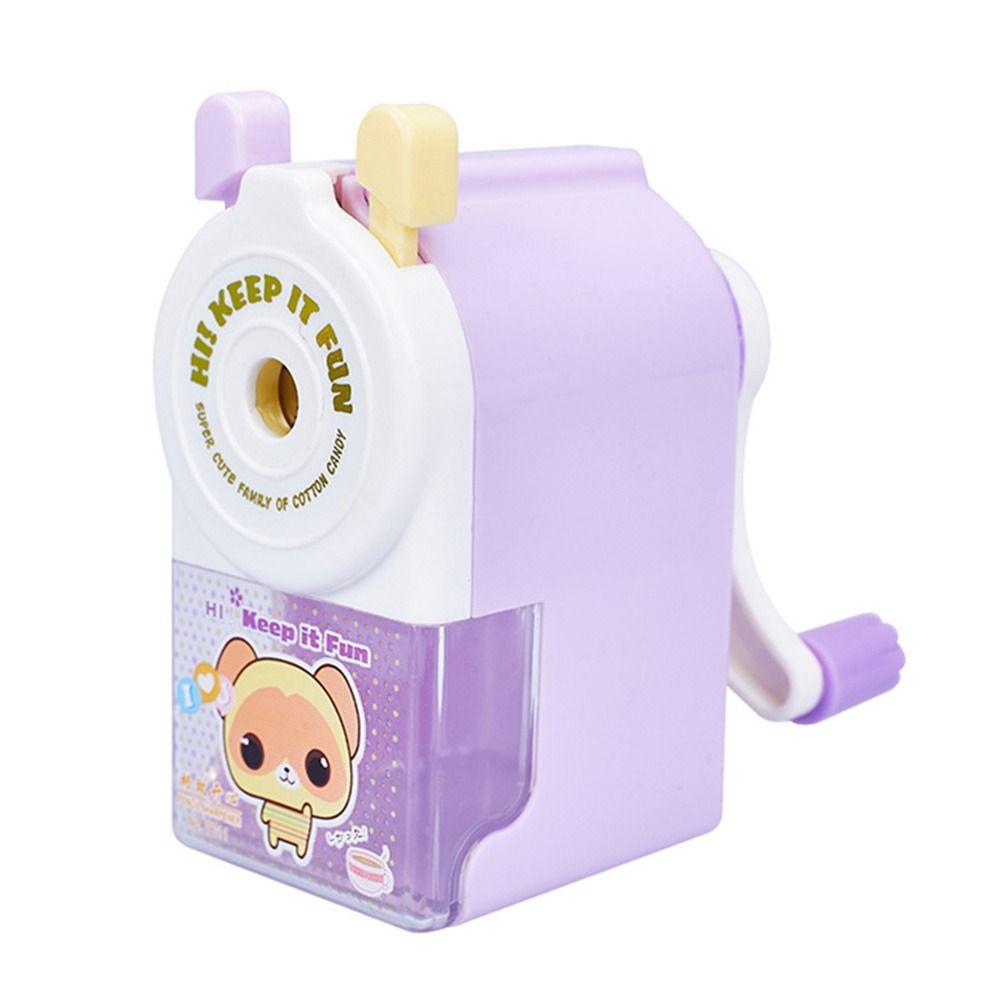 Подарок Механическая точилка для карандашей с антиприлипающим покрытием, с ручным приводом, Автоматическая подача грифеля