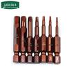 LAOA Набор из 7 бит для электрической отвертки, 1/4", шестигранные