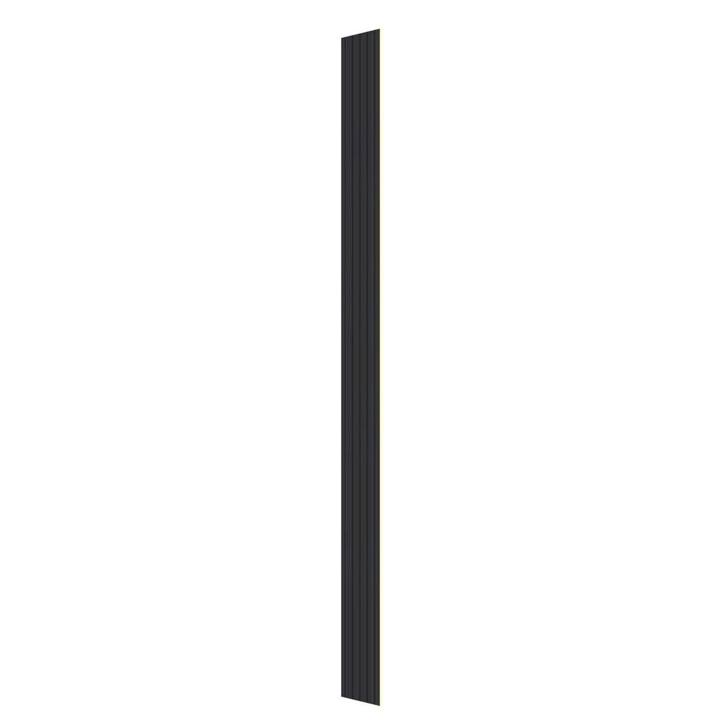 Wood Slat Acoustic Panels 8 PCS 96 x 6 inch for Modern Wall Matte Black