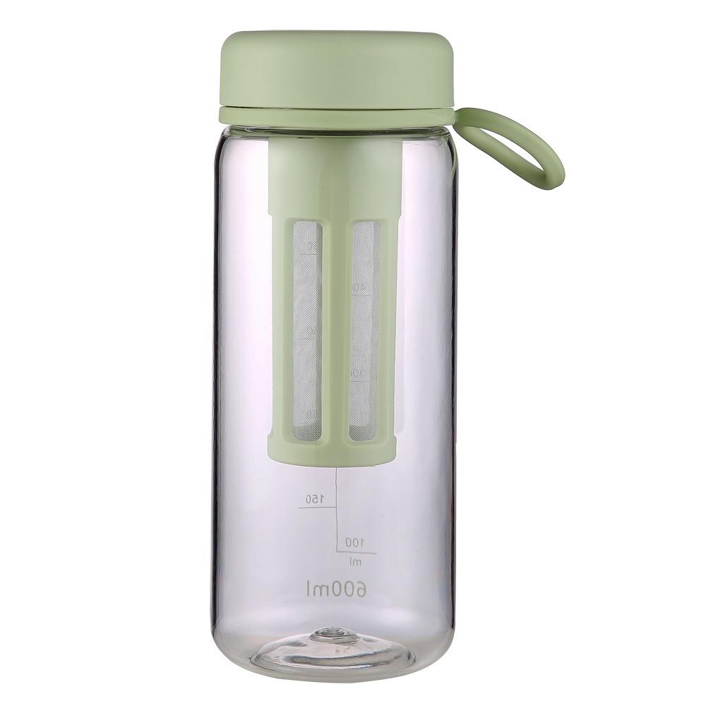 Soft Silicone Handle Cold Brew Coffee Maker Airtight Lid Portable Water Bottle  Sports Activities