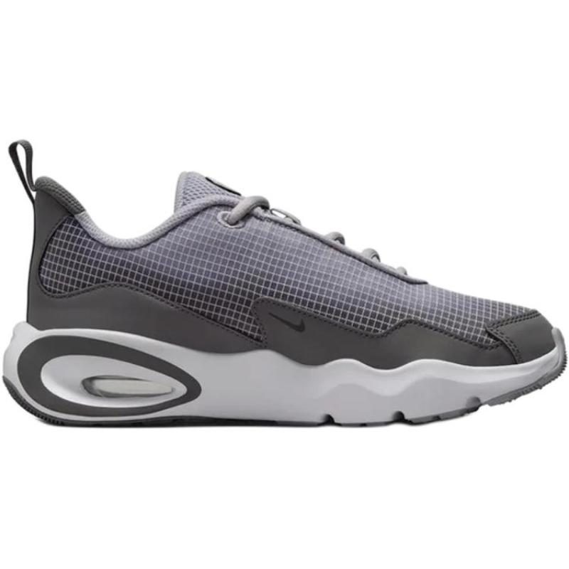 Nike Air Max Nova Устойчивые к истиранию Низкие Детские Повседневные Кроссовки Черный Железно-Серый Подростковые Кроссовки FN4446-004