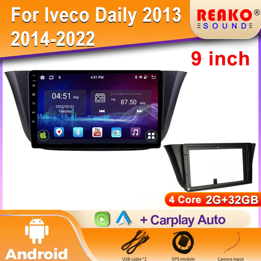 Android 2K Car Radio For lveco Daily 2013 2014-2022 Видео Мультимедиа Bluetooth Плеер Навигация 4G GPS Carplay стерео