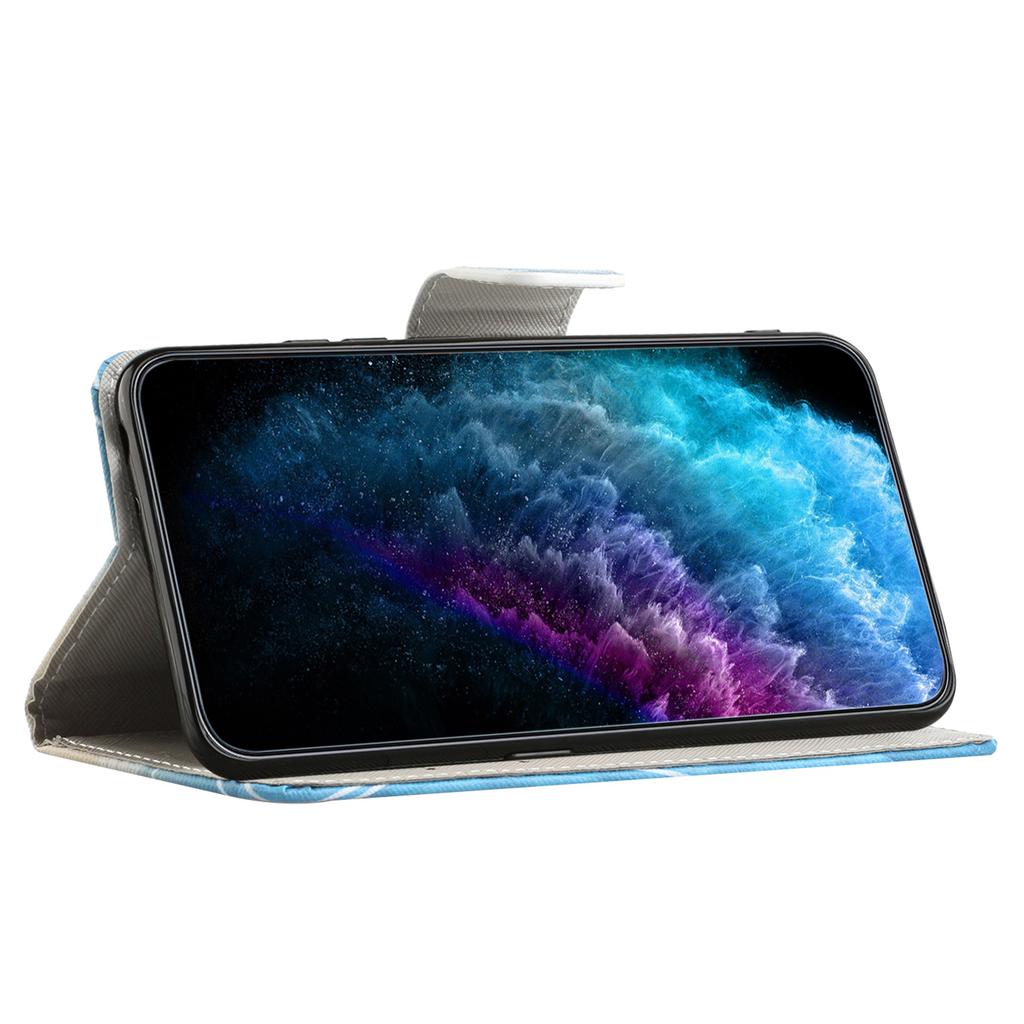 Phone Case for Xiaomi Redmi Note 13 5G PU Leather Cross Texture Wallet Cover