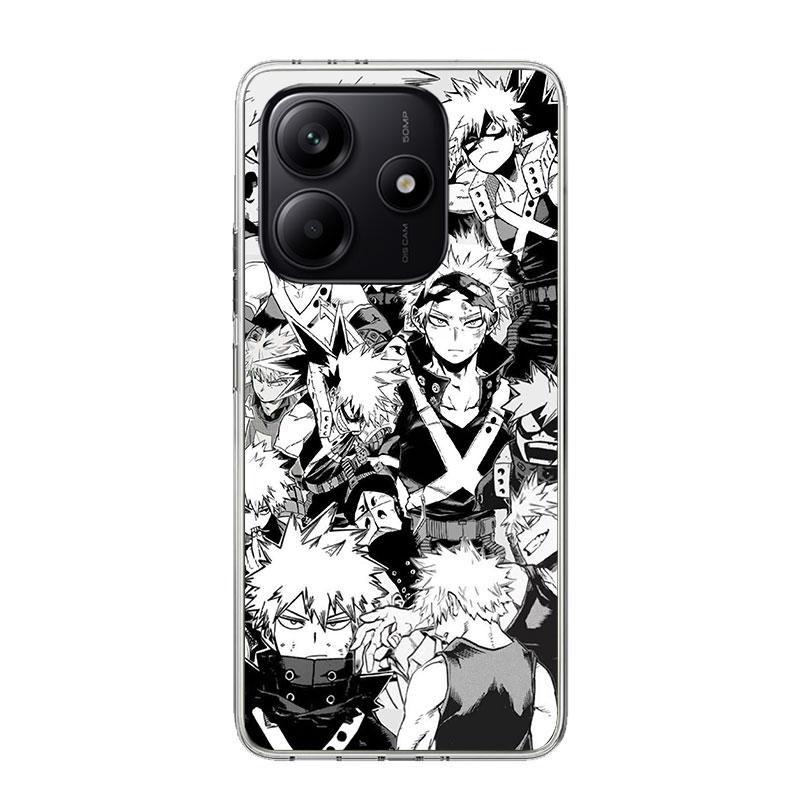 Бактего Кацуки MHA Мой герой Чехол для телефона Для Xiaomi Redmi Note 14 13 14S 12S 12 11S 11T 11E Pro Plus 10S 10 9S 9 Искусство Индивидуальный Co