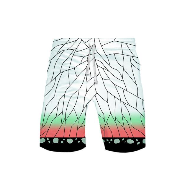 Школьные шорты Cos Kamado Tanjirou Nezuko Agatsuma Zenitsu Tomioka Giyuu Пляжные шорты с принтом