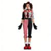 Halloween Circus Clown Family Matching Costume Scary Joker Stage Performance Cosplay Party Outfit Creepy Doll Set