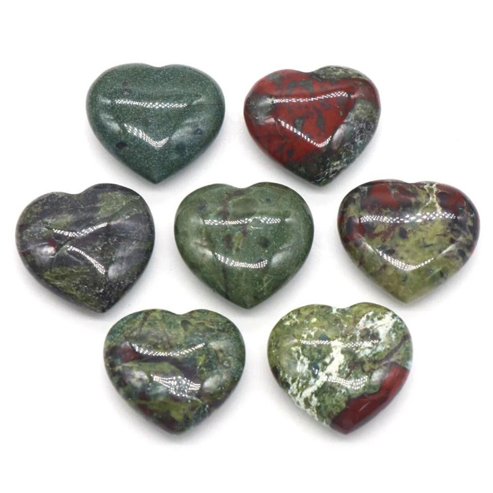 Non-porous Natural Crystal Stones Natural Quartz Crystal Ornaments Heart-shaped Stone  Gift