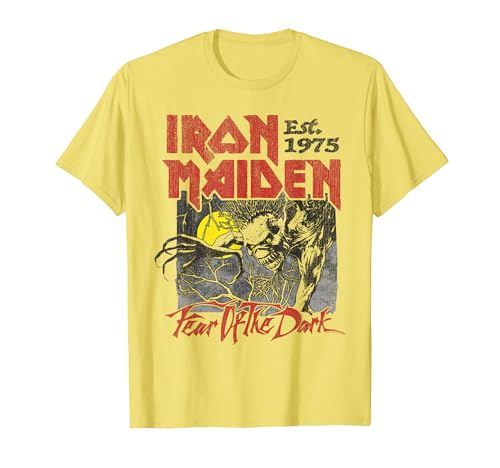 Футболка Iron Maiden Fear of the Dark Лимонная
