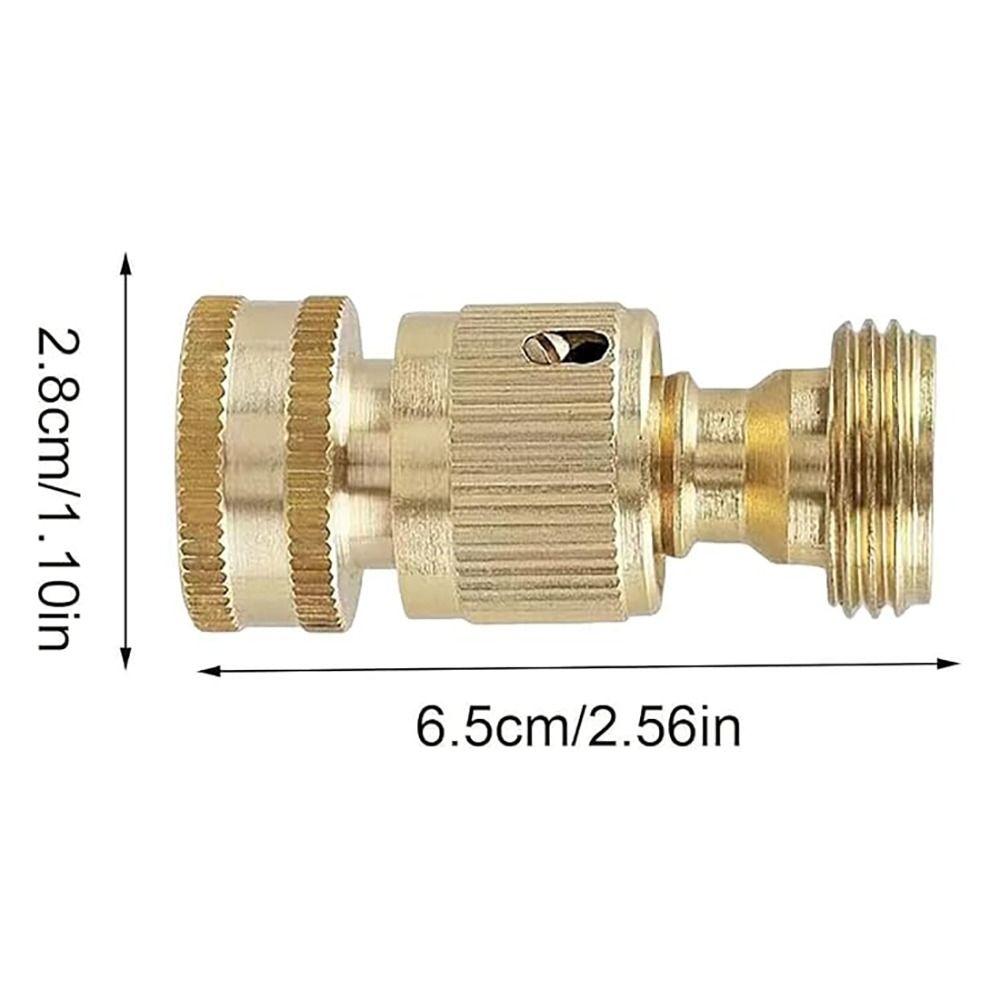 Female/MaleThread Garden Hose Connector Brass Brass Quick Connector Gardening
