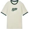 Puma Easy Miles Ss Ringer Свободный Пуловер с Круглым Вырезом Футболка с Коротким Рукавом Унисекс Топы 636294-87