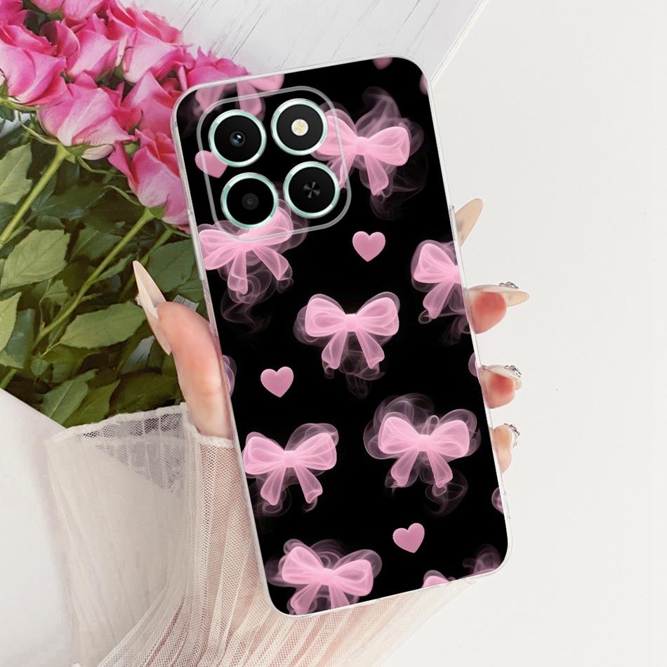 For Honor X6C Cute Flower Butterfly Cat Painted Case HonorX6c X 6C 4G NIC-LX1 LX2 LX3 Soft Silicone TPU Phone Cases