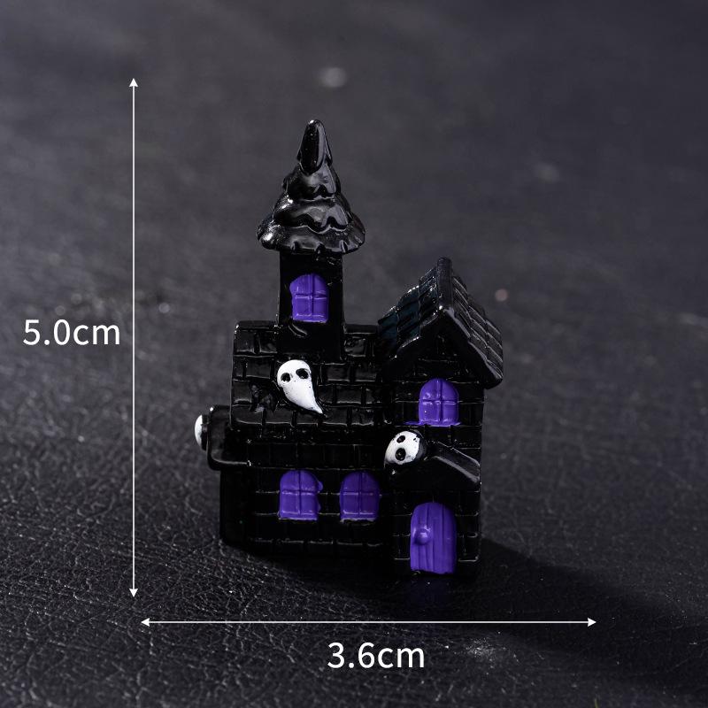 Accesorios Decoración Halloween Figuras Miniatura Momia Calavera Conejo Casa Mágica Fantasma Calabaza Decoración Escena Escritorio Set 8 Piezas