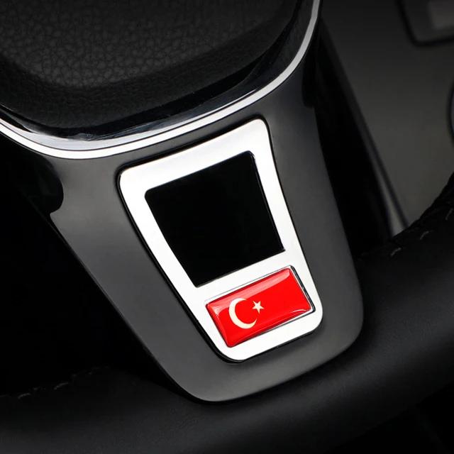 Автомобильная эмблема, наклейка на руль для Volkswagen VW Golf Polo Passat CC Tiguan Rline Jetta Atlas Bora Touran Lavida Sharan