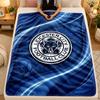 Flannel BlanketLeicester City Football Warm Soft Throw Blanket for Indoor Sofa Bed Living Room Use