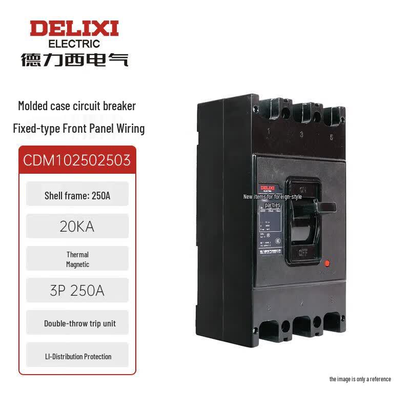Delixi CDM10 Series 3-Pole Molded Case Circuit Breaker
