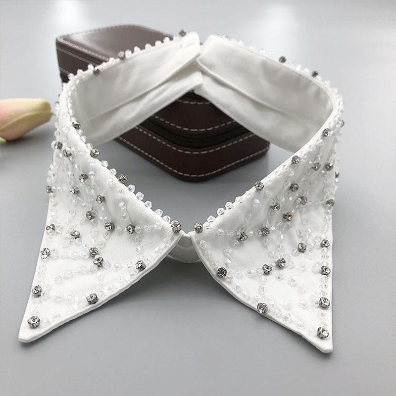 Pearl Fake Collar Lacklace Stand Beads Detachable Collar Fake Women for Party Bride Dress Decorate False Collar Nep Kraagie