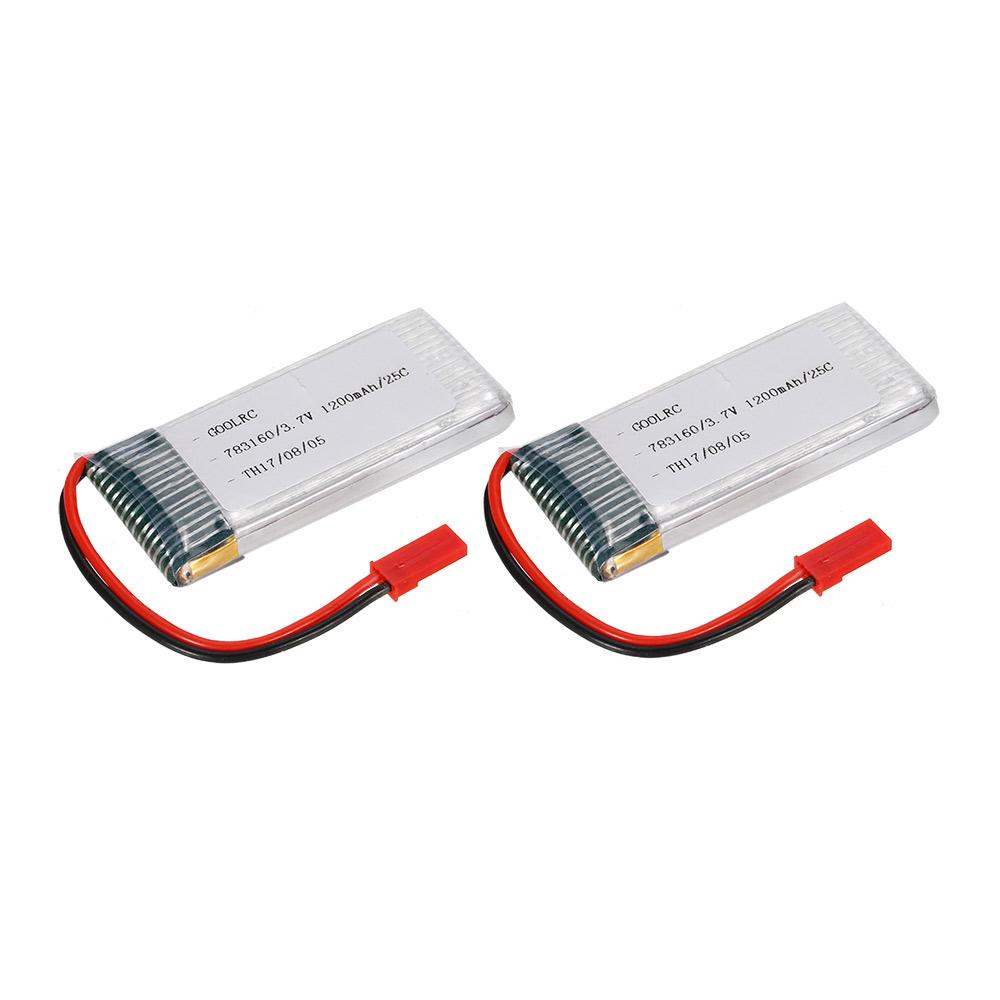 2 шт. GoolRC 3,7 В 1200 мАч 25C JST Plug LiPo аккумулятор для Walkera WKLIPO-5 #10 5G4Q3 SYMA S006