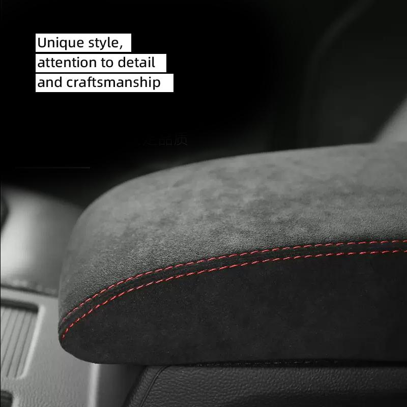 Armrest Box Cover For Volkswagen VW Tiguan MK2 2016 2017 2018 Tiguan Protective Sleeve Accessories